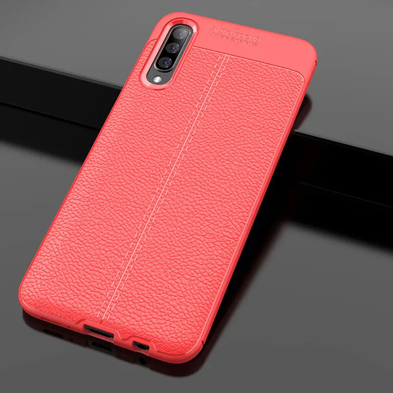 Red Для samsung Galaxy A70 чехол A 70 чехол противоударный ТПУ силиконовый бампер чехол для телефона samsung A70 A30 A40 A50 Funda Coque - Цвет: Red