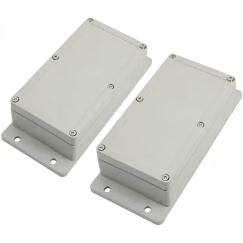 

Electrical Boxes ABS Plastic Waterproof Electronic Project DIY Junction Box Enclosure Case 158mmx90mmx46mm 2Pcs