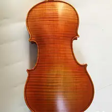 Акционная распродажа Высококачественная скрипка ручной работы 4/4 3/4 из твердой древесины с изображением тигра оранжевая скрипка с бразильским бантом канифоль