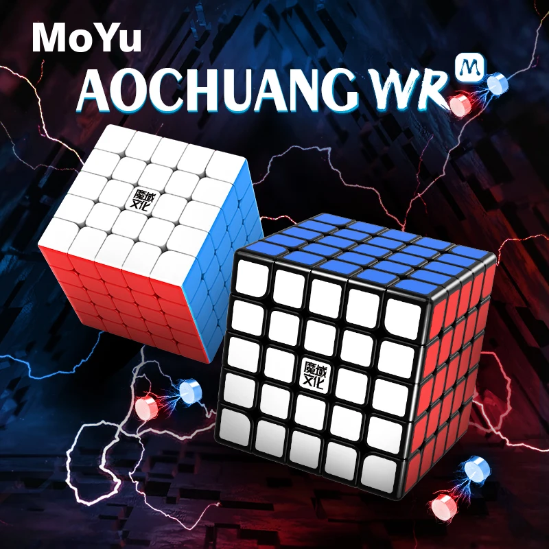 Moyu AoChuang WR M 5x5 61 5 мм Stickerless Speed Cube WRM Магнитный магический куб-головоломка кубики magico