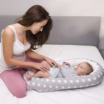 

Portable Removable and Washable Newborn Bed Mid-bed Baby Palace Bionic Bed Foldable Baby Travel Cradle Bed Support Frame Crib