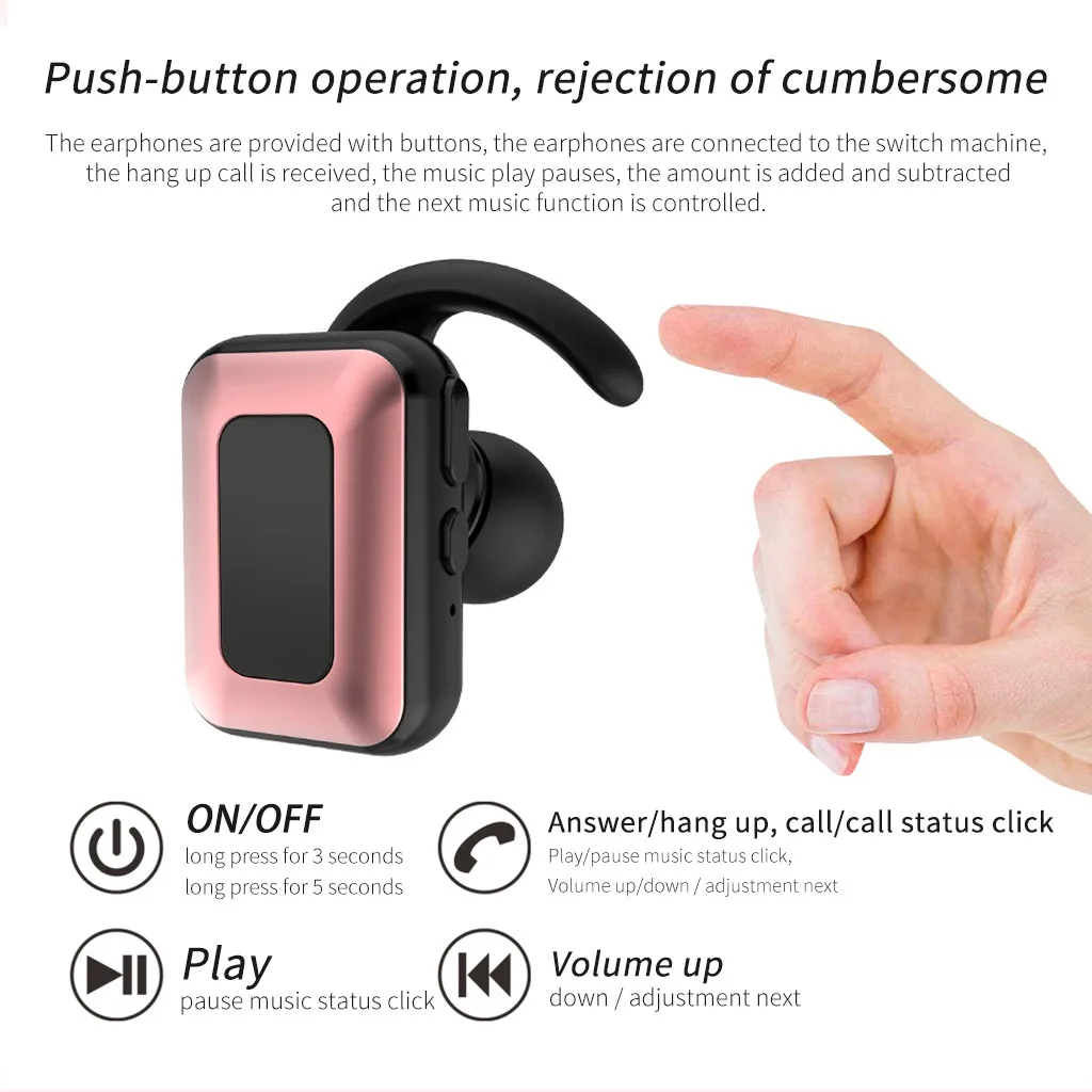Hands-free Вызов Игры программное обеспечение умное отключение ZW-T2 GoldEarbud TWS Mini True BT 5,0 стерео наушники бас-вкладыши гарнитура