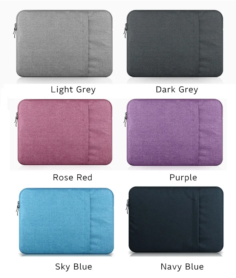 New Sleeve Bag For Notebook Laptop 11" 13" 14" 15" 15.6" Pouch Case For Macbook Air Pro 12 13.3 15.4 16 inch