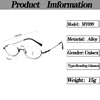 Retro Anti-Blue Light Reading Glasses Oval Design Half Frame Hyperopia Eyeglasses Round Glasses Men Women Flexible Frame +3.5+4 4