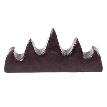 

Home School Coffee Color Wooden 4 Ports Chinese Writing Brush Holder