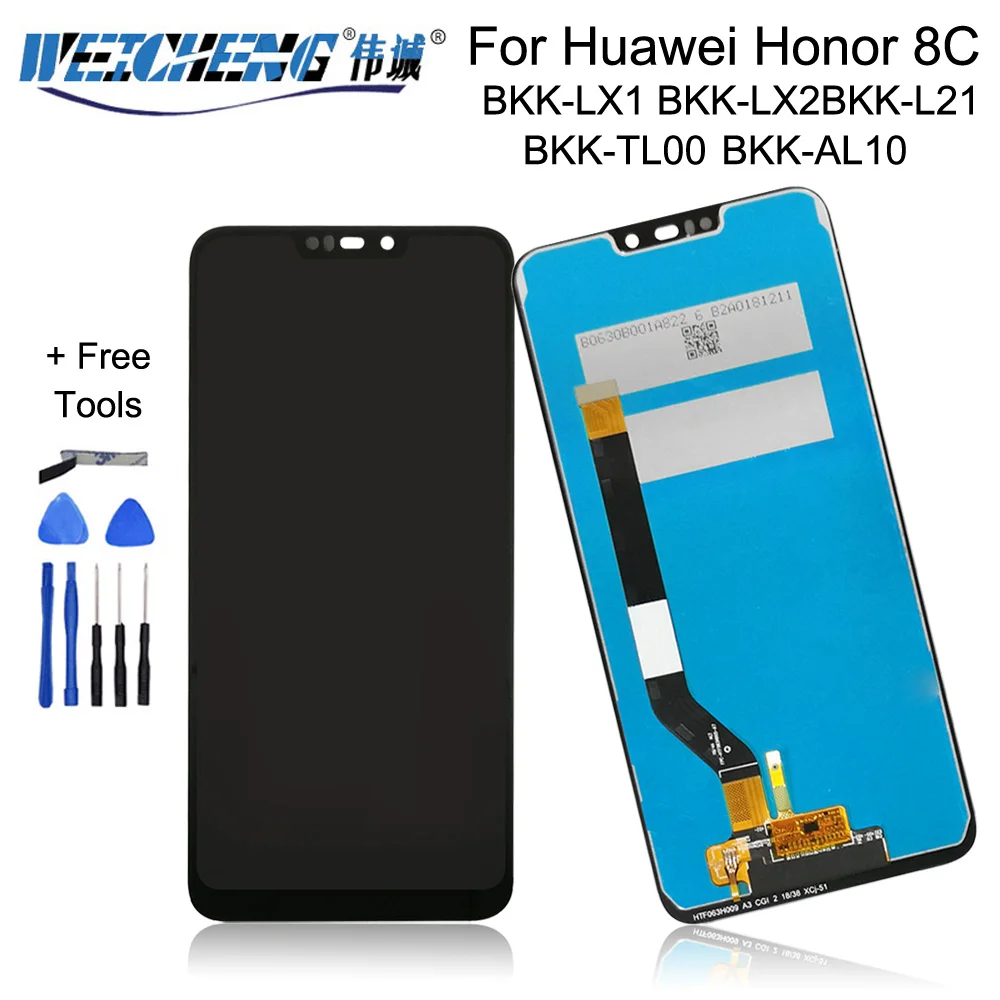 Для Huawei Honor 8C ЖК-дисплей сенсорный экран дигитайзер сборка для BKK-LX1 LX2 BKK-L21 ЖК-экран