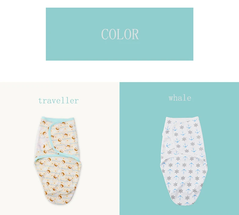 Красивое хлопковое детское Пеленальное полотенце для новорожденных, анти-шок, спальный мешок для малышей с рисунком, четыре сезона, детский спальный мешок для переноски