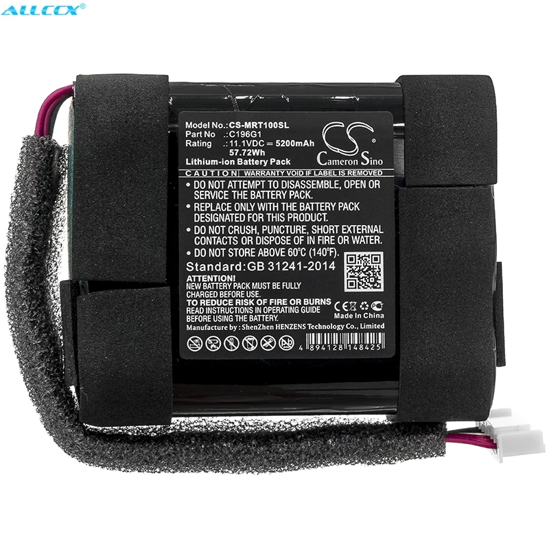 Аккумулятор Cameron Sino 5200mAh C196G1 для Marshall Tufton|Цифровые аккумуляторы| |