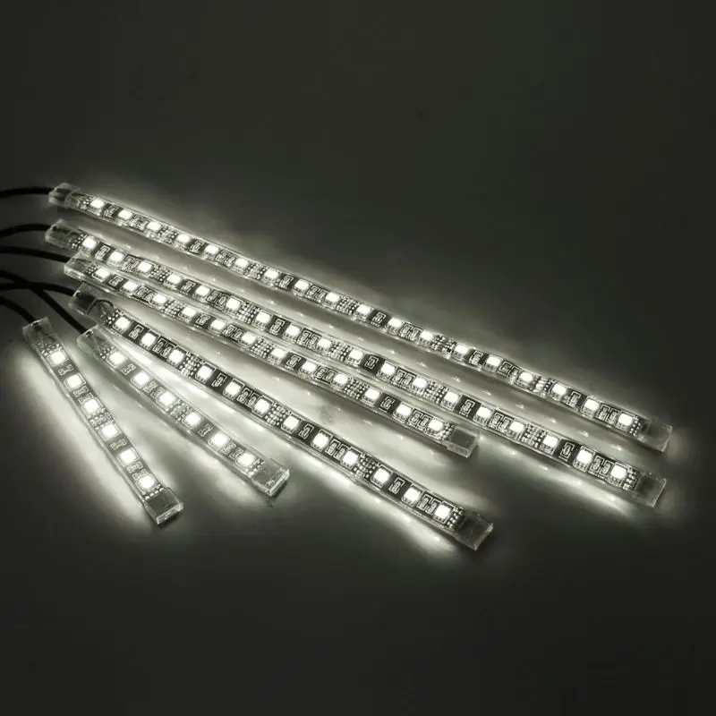 6 шт. 5050 SMD гибкий RGB мигающий светильник светодиодный пульт дистанционного управления для мотоцикла