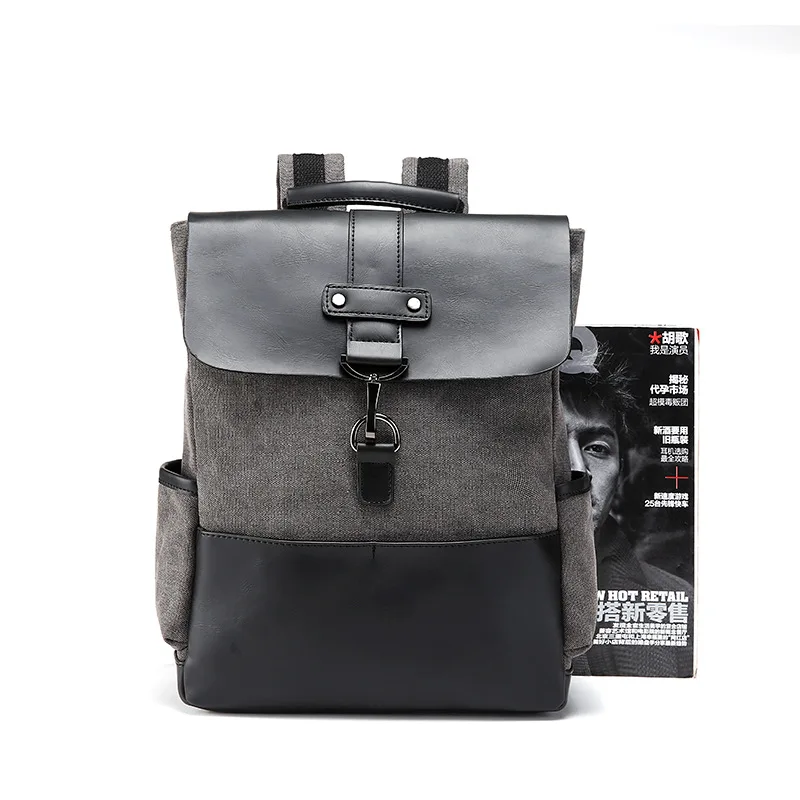 Холщовый Рюкзак Mochila String-сумки школьная сумка дорожная Большая вместительная модная мужская новая Feminina-73