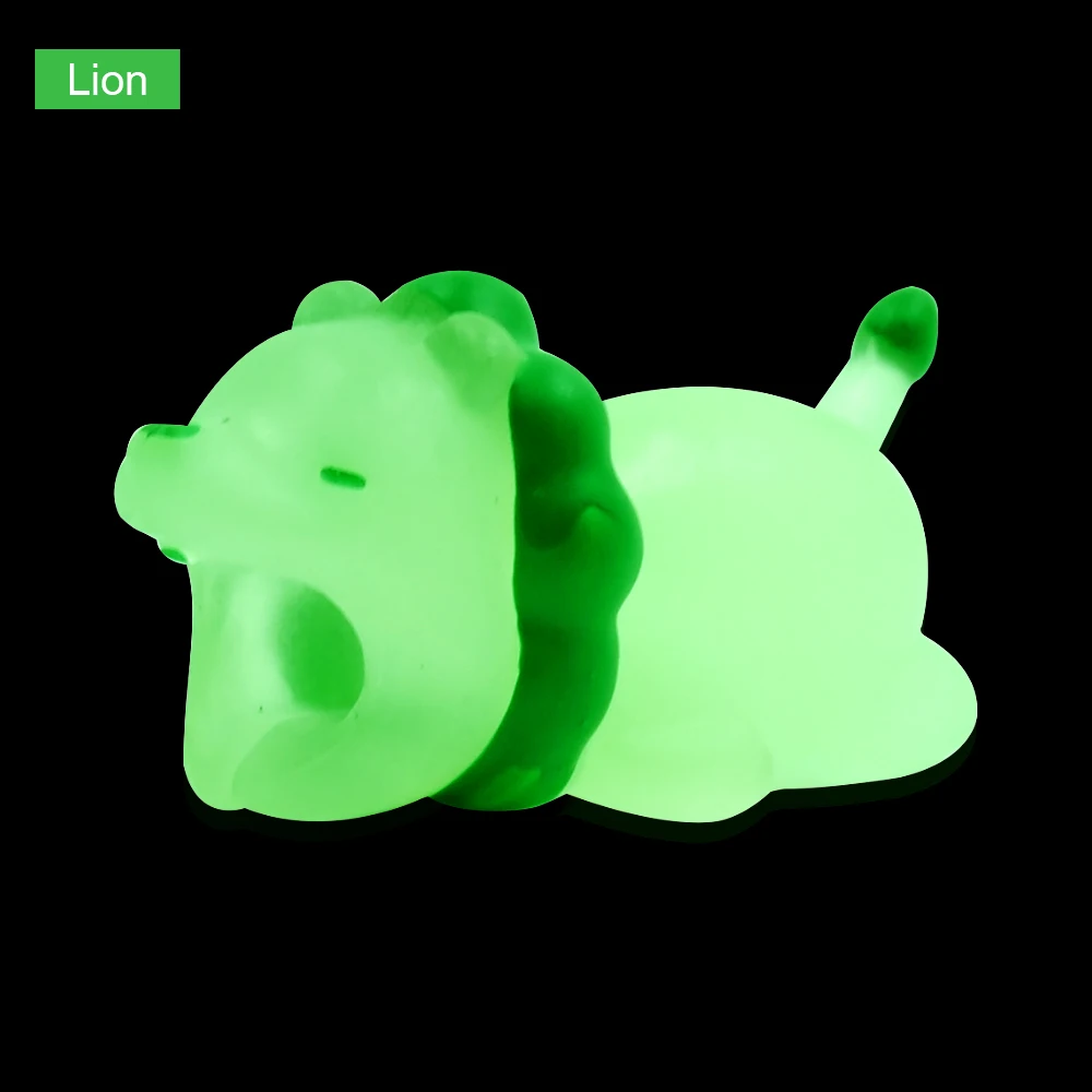 Lion CHIPAL светится в темноте кабель укуса светящийся кабель протектор для Iphone устройство для сматывания кабеля держатель телефона аксессуары животное мягкое игрушки - Цвет: Lion