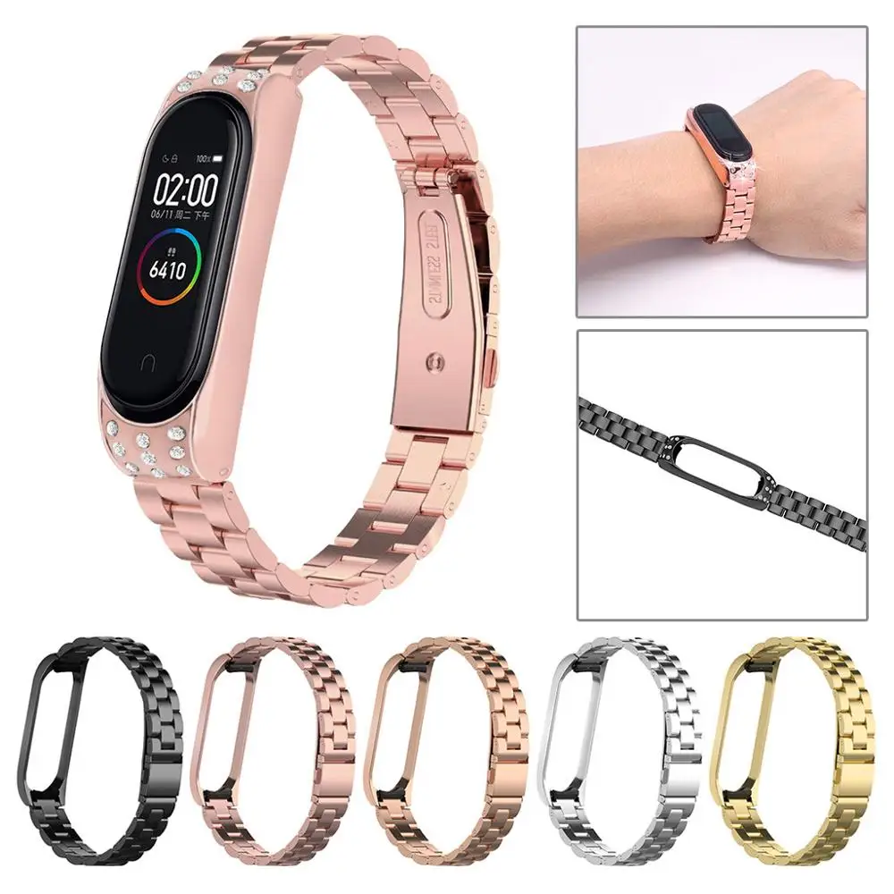 Сменный Браслет с ремешком + металлическая рамка для Xiaomi Mi Band 4 Bracelet Модный Новый