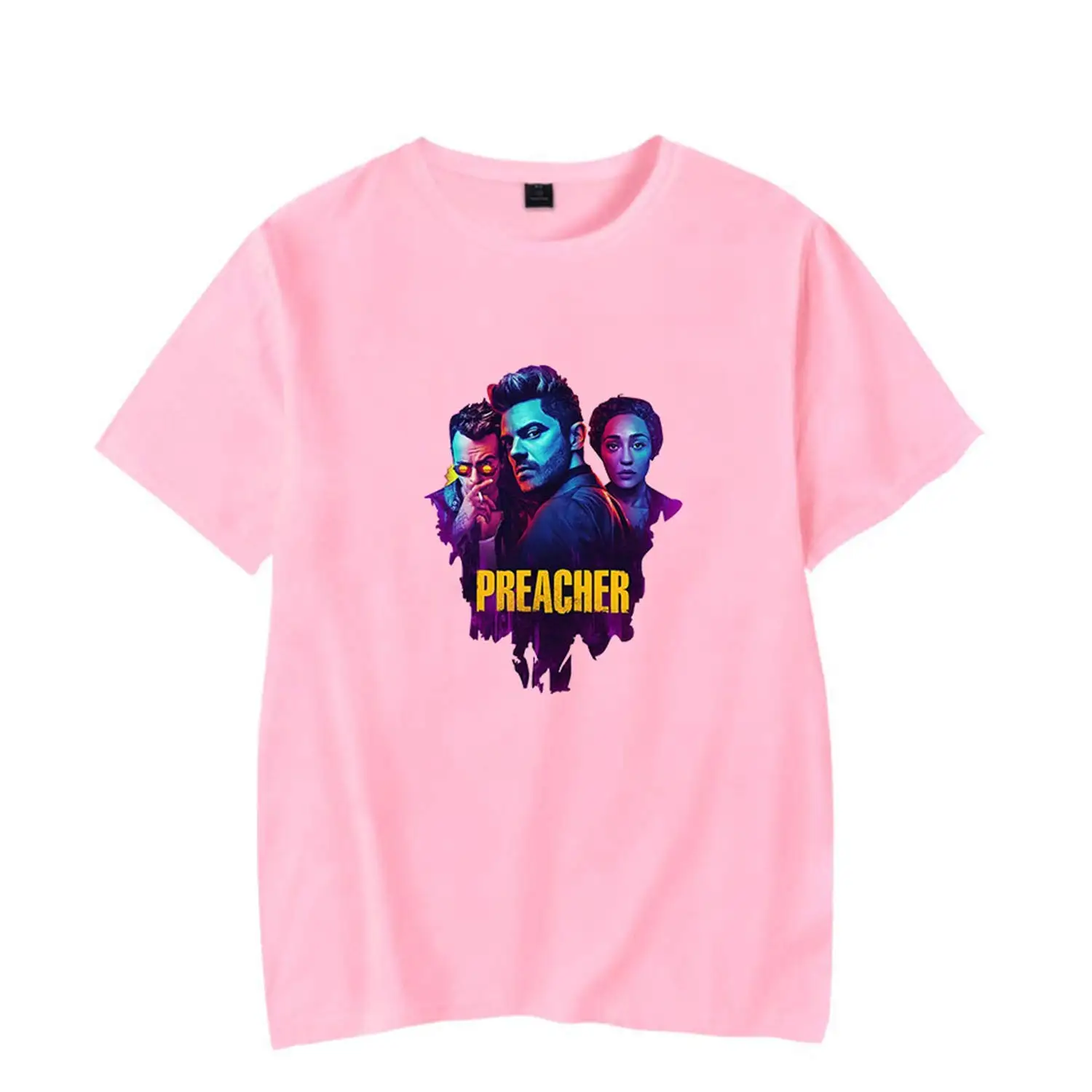 Веселая модная повседневная хлопковая Футболка D с принтом проповедник для