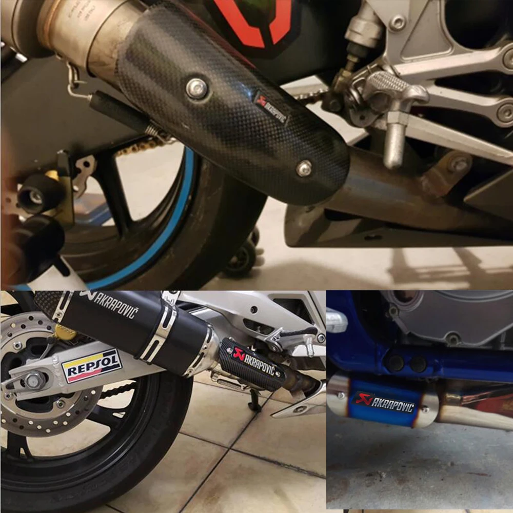 Akrapovic мотоциклетный глушитель труба крышка Анти-обжигающая углеродное волокно для s1000rr z900 yamaha ybr 125 honda dax s1000r