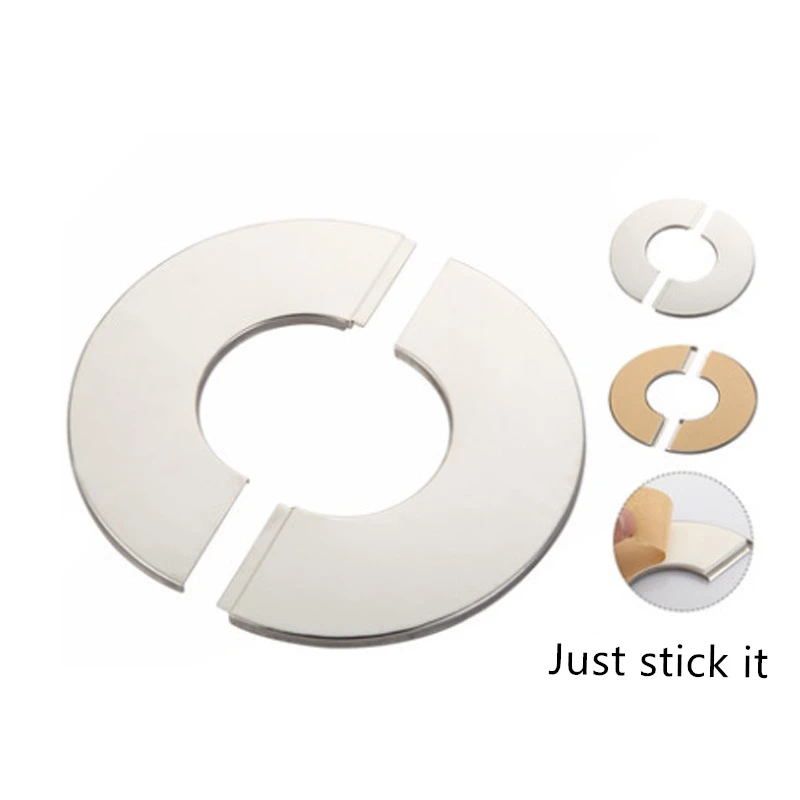 1PC 1/2' 3/4' 1' Faucet Shower Pipe Plug Wall Faucet Hole Stainless Steel Cover Wall Hole Cover Telescopic Decorative
