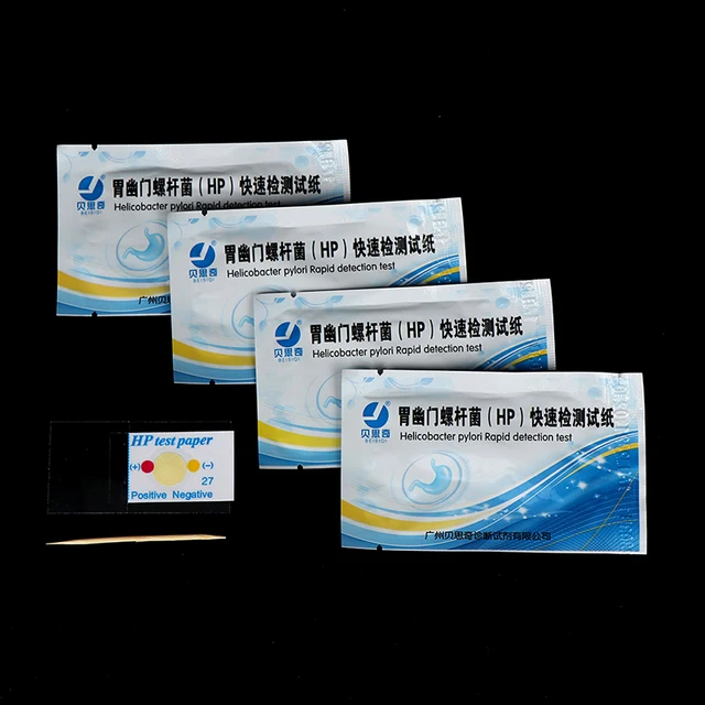 1Db /Táska Hp Teszt Papír Helicobacter Pylori Gyomorgyors Orális Borkő Vizsgálat