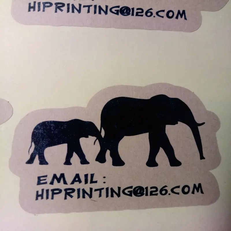 2x2 дюйма белая виниловая наклейка печать на заказ/kiss cut sticker