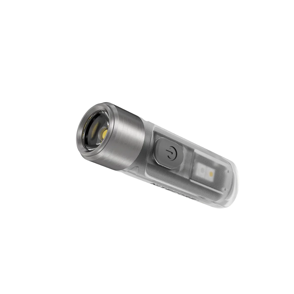 Оригинальные NITECORE TIKI / LE GITD серебристо черный Мини футуристический брелок