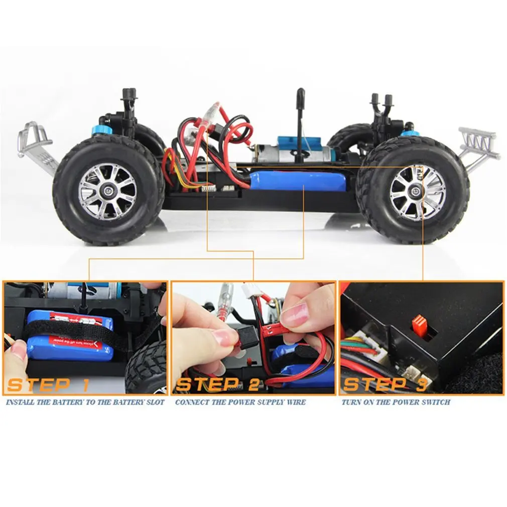 WLtoys A979-B 2,4 ГГц 1/18 масштаб полный пропорциональный 4WD RC автомобиль 70 км/ч высокоскоростной Матовый Электрический мотор RTR внедорожник