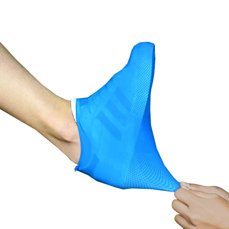 Waterproof Rain Shoe Covers Boots Cover Overshoes Reusable Rainproof Skidproof Protectors Rubber Silicone For Cycling Fishing