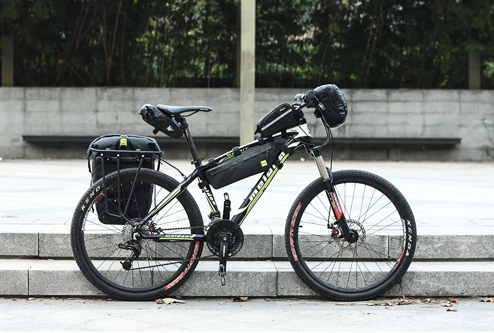 Flash Deal 25L-27L Waterproof Bike Bag MTB Road Bike Bicycle Rear Rack Pannier Bag Cycling Rear Seat Bag Shoulder Bag Bike Accessories 53