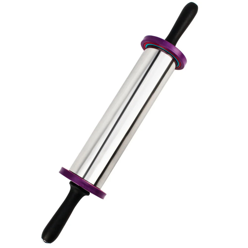 Скалка из нержавеющей стали кухонный Регулируемый ролик инструмент тесто съемные пиццы выпечки