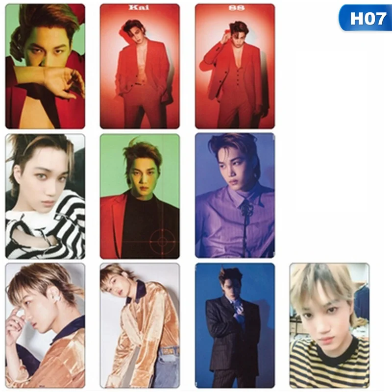 10 шт./компл. альбом KPOP EXO LOVE SHOT самодельная бумага Lomo карта фото плакат в виде карты фотостудии игрушек, для подарка, для фанатов