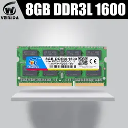 VEINEDA оперативная память DDR3L 2 ГБ/4 ГБ/8 ГБ 1333 МГц ram-memoria-ddr3L 1333 МГц для Intel AMD Sodimm ddr3L 2 ГБ/4 ГБ/8 ГБ PC3-12800 204pin