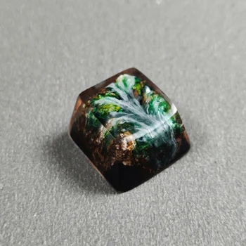 

Waterfall Abyss Resin Keycaps For Cherry Mx Swicth Mechanical Gaming Keyboard SA OEM R1 R2 R3 R4 Handmade Key Cap