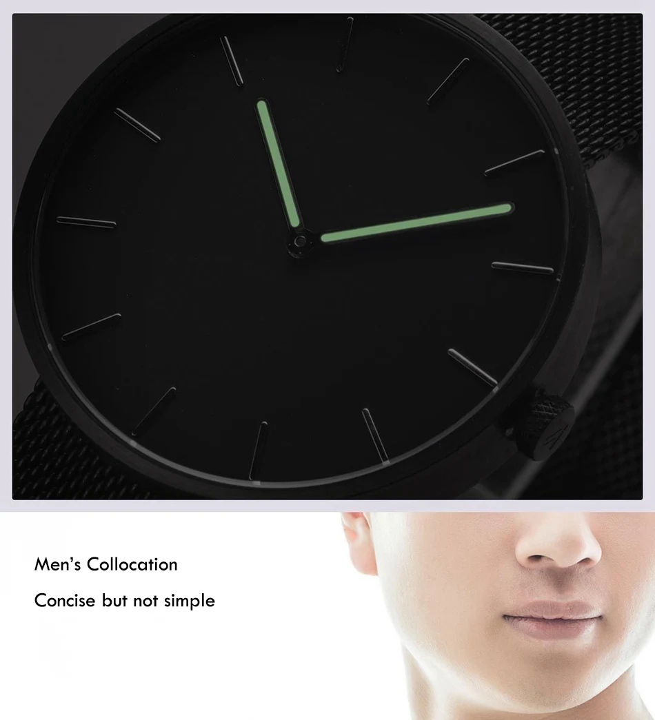 Xiaomi TwentySeventeen Stainless Quartz Couple Wristwatch Men Women Watch Waterproof Steel Strap Bracelet 3ATM Gift For Lover (10)