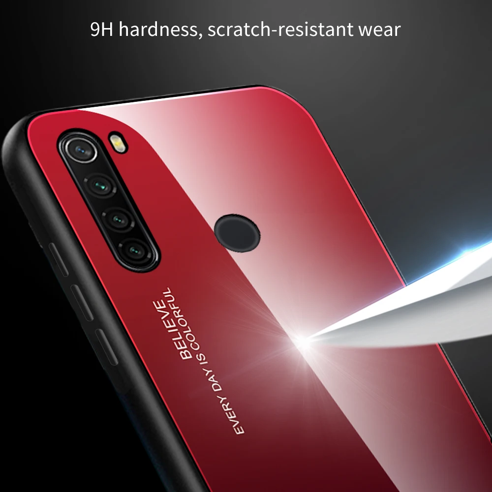 Для Xiaomi Redmi Note 8 T чехол из закаленного стекла противоударный чехол для телефона для Redmi Note 8 Pro 8 8 T чехол градиентный бампер