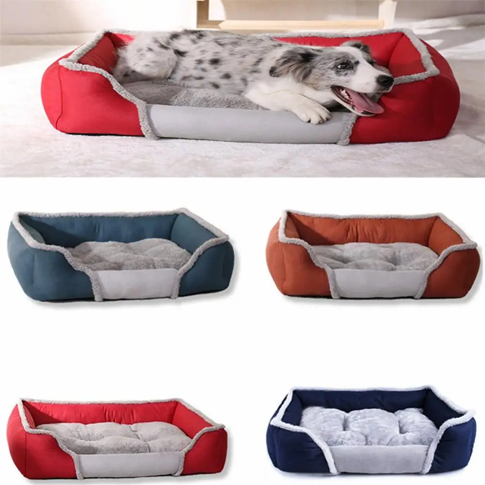 

Dog Bed Mat Kennel Soft Dog Puppy Pet Fleece Mat Winter Warm Plush Bed House Waterproof Cloth Nest Mattress For Small Medium Dog