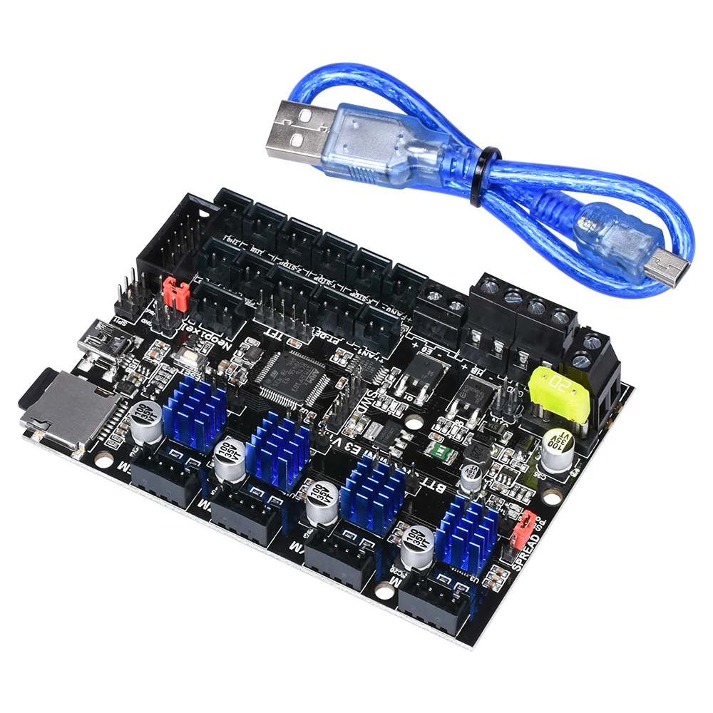 BIGTREETECH вгб СКР мини E3 V1.2 32 бит Управление доска Интегральные TMC2209UART RGB марлина для
