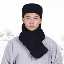 Зимние теплые шаолинские монахи кунг-фу Боевые искусства шапка дзен лежа медитации шапки буддистский монах шапки шарф