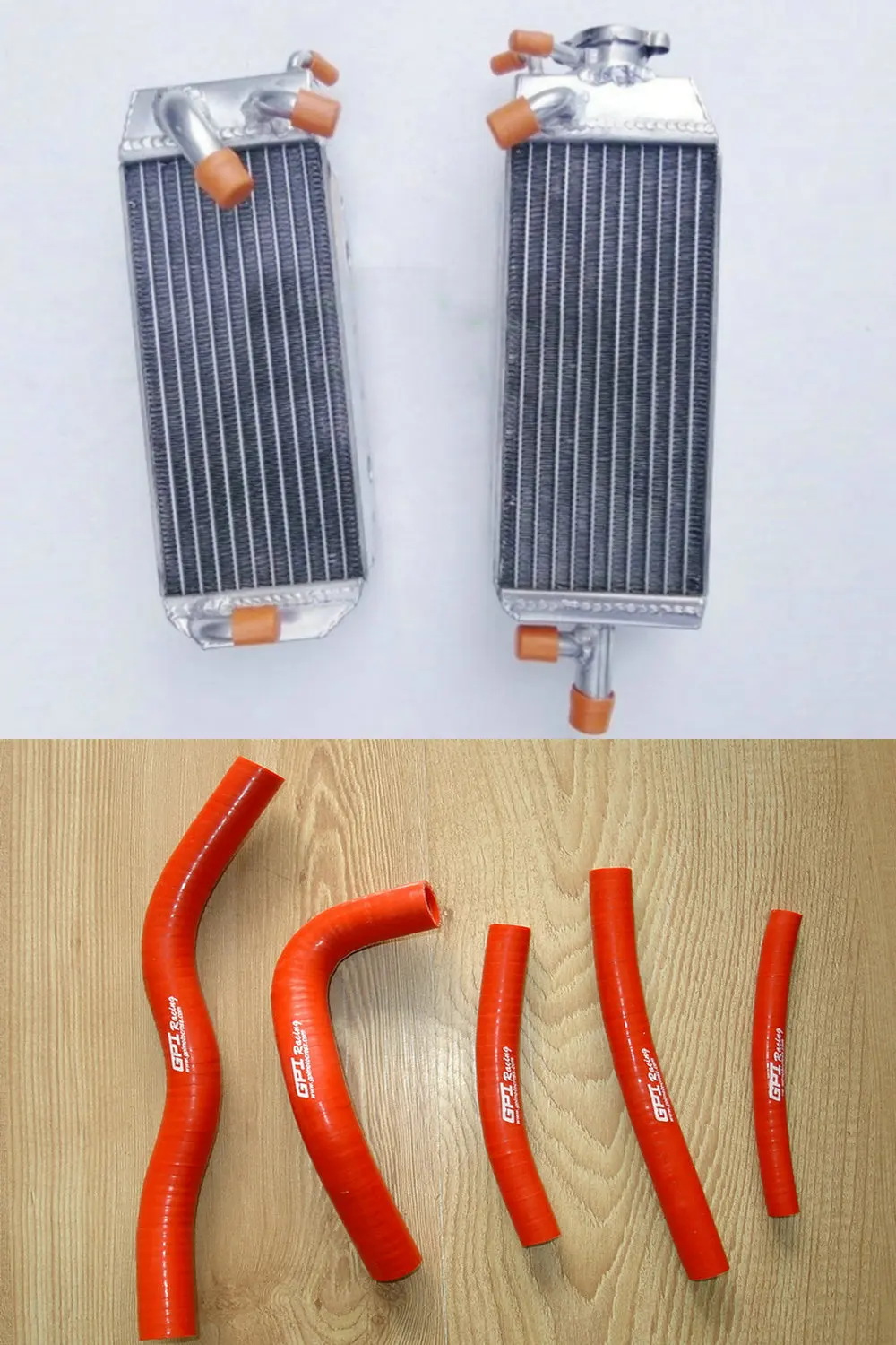 Алюминиевый радиатор для Suzuki RM125 RM125T RM125V RM 125 T/V модель 1996-1997+ силиконовый шланг 96 97