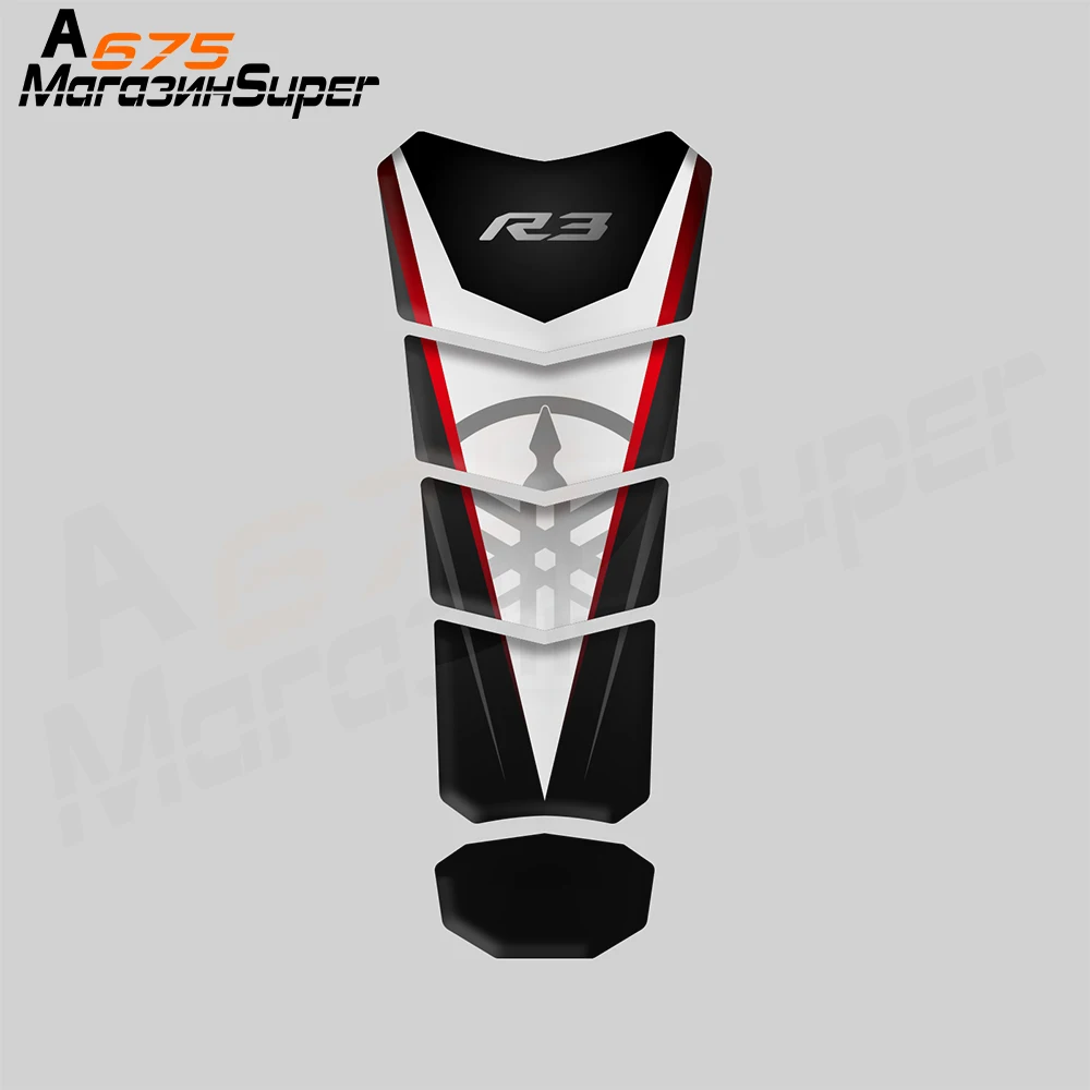 3D мотоциклетная накладка на бак Защитная Наклейка s Чехол Для Yamaha YZF R25 R 25 R125 R3 наклейка на бак