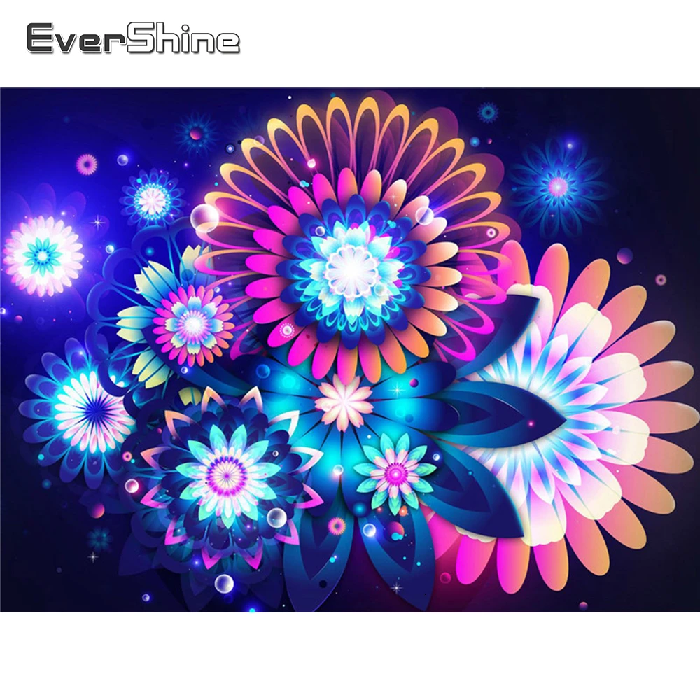 Evershine Diamond Painting Flowers 5D DIY Full Square Crystal Mosaic Mandala Embroidery Rhinestone Picture Needlework Hobby | Дом и сад