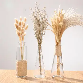 

15pcs Dried Flowers Dried Grass Pennisetum Rabbit Tail Hay Bunny Tail Natural Plants Decorative Dried Flowers Pastoral For Home