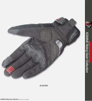Komine GK-167 карбоновые защитные сетчатые мотоциклетные дышащие перчатки мужские профессиональные перчатки для мотокросса полный палец 18