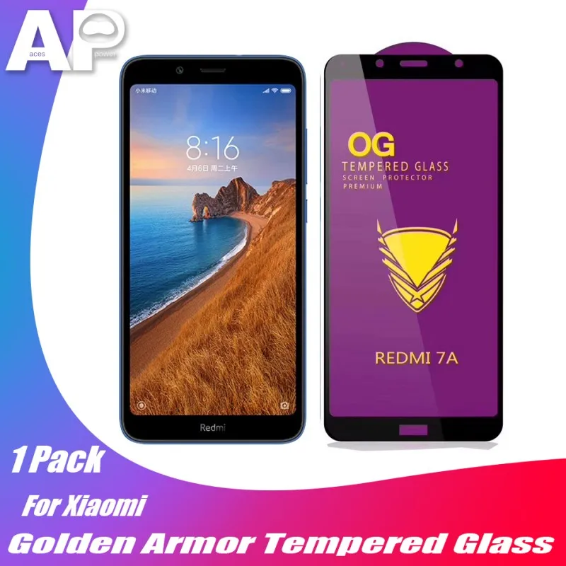 Acespower Golden Armor Screen Protector for Xiaomi 8 9 SE Redmi Note 5 6 Red Xiao