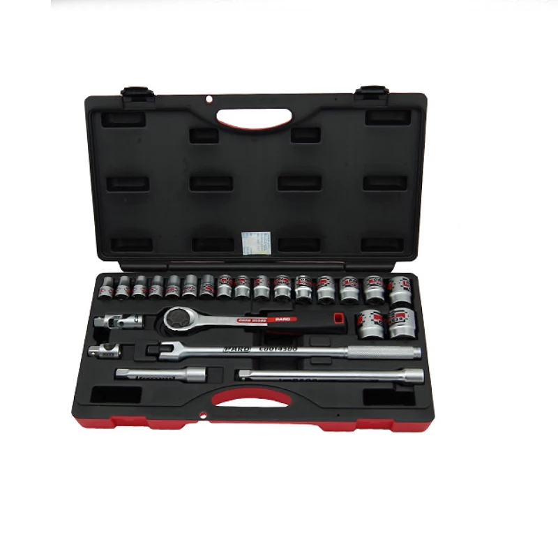 Тайвань manufucture 24 шт. 1/2 ratchet ключи, дюймовый стандарт набор автоинструментов ремонтный набор инструментов для задней поверхности розетки 10-32 мм инструменты Комбинации