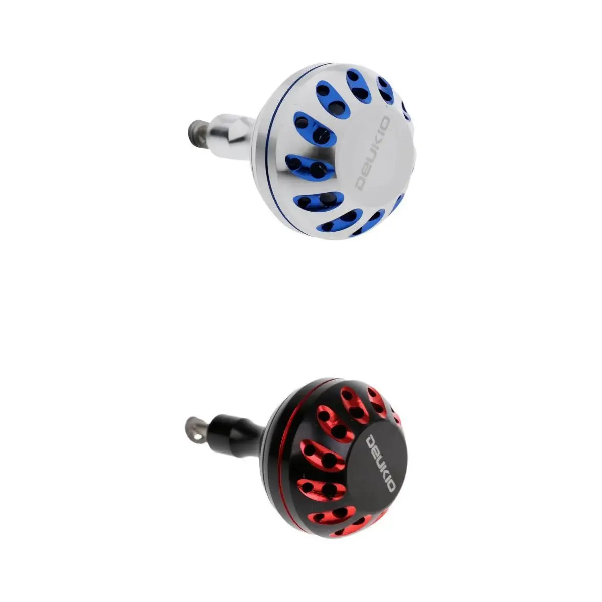 2 Pieces Full Metal Fishing Reel Handle Knob Replacment Parts with 2 Ball Bearings