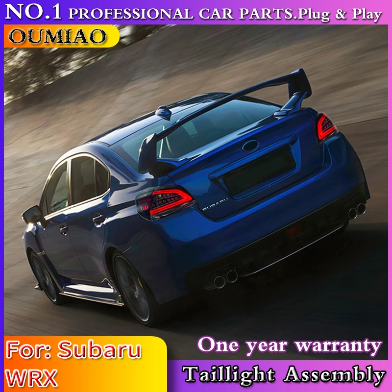 Автомобильные стильные стоп-сигналы для Subaru WRX задний фонарь 2013- wrx светодиодный фонарь DRL+ тормоз+ обратный+ Динамический указатель поворота