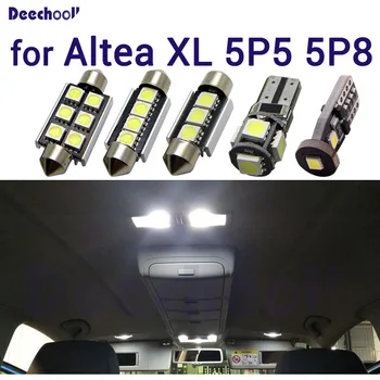 

13 X LED License Plate Lamps + Interior map dome Lights Kit bulbs for SEAT for Altea 5P 1 for Altea XL 5P5 5P8 2004-2015