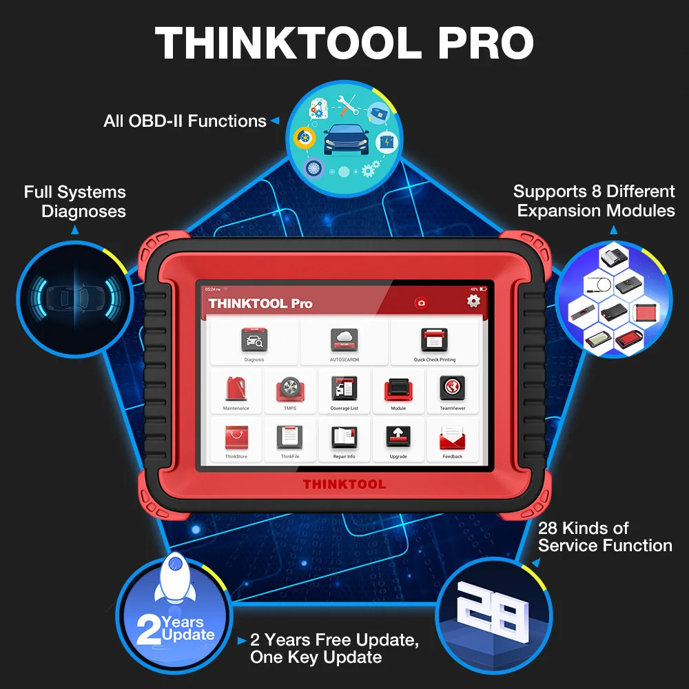 THINKCAR THINKTOOL PRO 28 сброс обслуживания брелок программирования автомобиля все