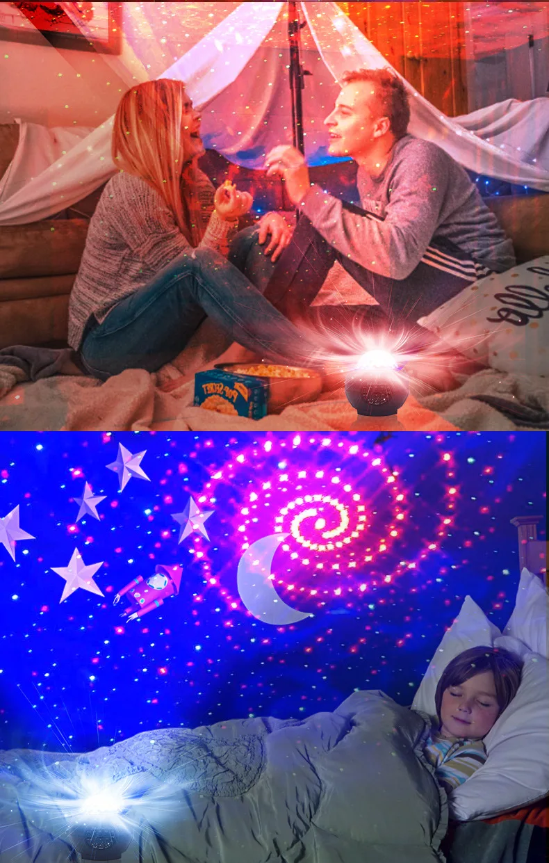 Efeitos de Palco Profissional para Festa de Natal Luz do Projetor Estrela Laser Bluetooth Discoteca Lâmpada Entretenimento Rgb dj Música Lâmpadas 4 Estrela luz do projetor laser bluetooth discoteca