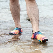 Женские и мужские пляжные кроссовки унисекс с радужным принтом для серфинга и дайвинга; спортивная обувь для плавания; летняя обувь для рыбалки