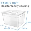 Sous Vide Container with Lid-12qt, Fits Most Sous Vide Cookers - Stainless Steel ANTI-FLOAT RACK 3