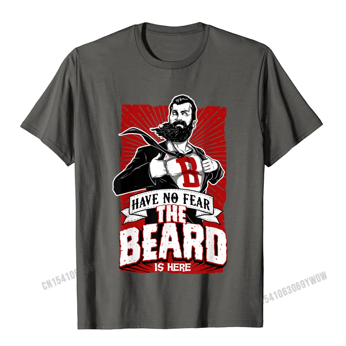100% Cotton Fabric Men Short Sleeve Personalized T Shirt Casual Tops Shirts Wholesale cosie O Neck T Shirt Top Quality Have no fear the beard is here know things Tshirt Tee Shirt__42 carbon