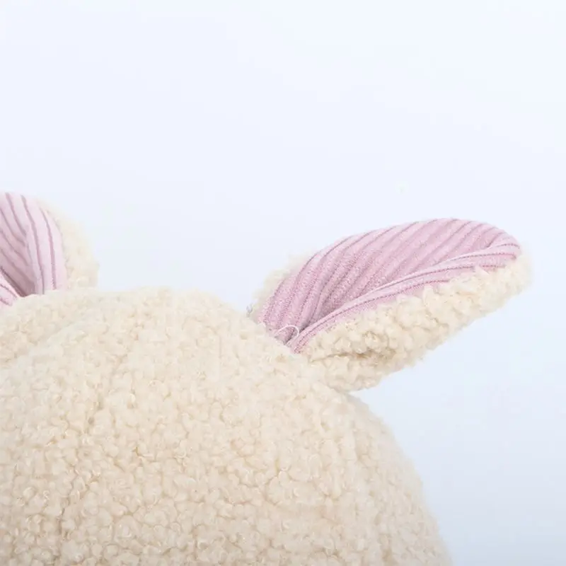 Cute Winter Children Rabbit Ears Hats Plush Earmuffs Baseball Cap Outdoor Windproof Warm Cartoon Simple Baby Kids Boy Girl Hats